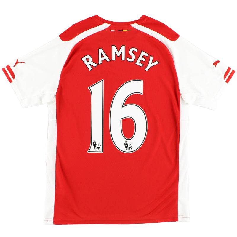 2014-15 Arsenal Home Shirt Ramsey #16 M Football Shirt