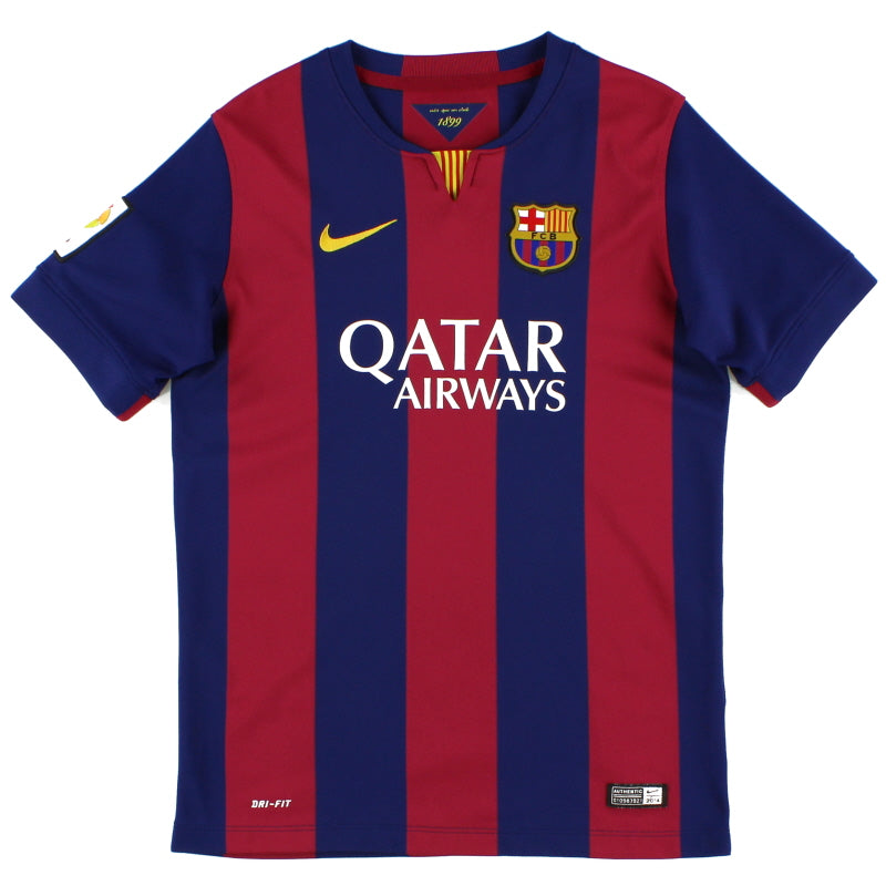 2014-15 Barcelona Home Shirt L Football Shirt