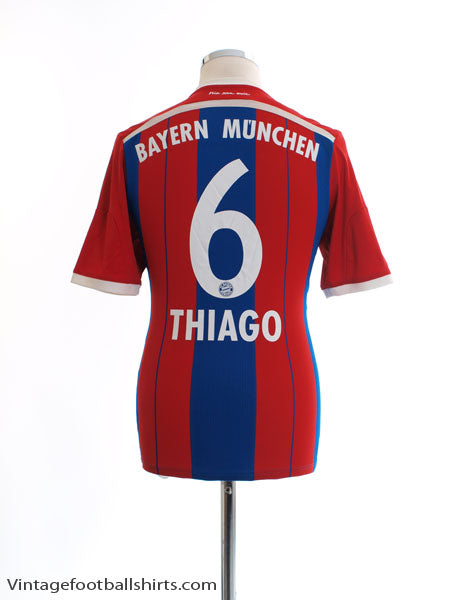 2014-15 Bayern Munich Home Shirt Thiago #6 S Football Shirt