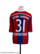 2014-15 Bayern Munich Home Shirt Schweinsteiger #31 M Football Shirt