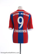 2014-15 Bayern Munich Home Shirt Lewandowski #9 XL Football Shirt