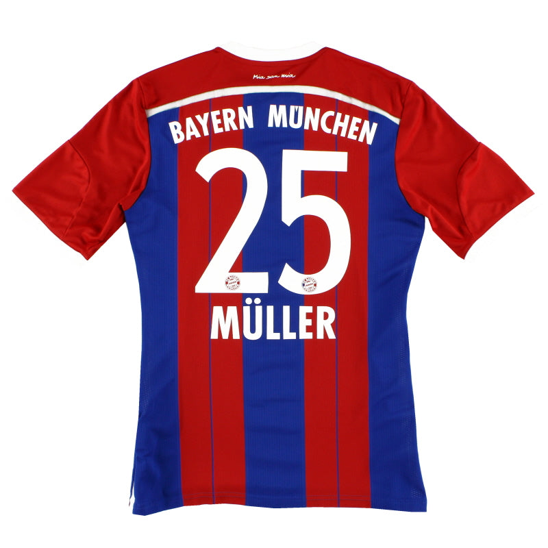 2014-15 Bayern Munich Home Shirt Muller #25 M F48499 | Vintage