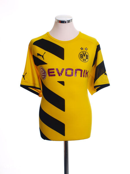 2014-15 Borussia Dortmund Home Shirt S Vintage Football Shirts
