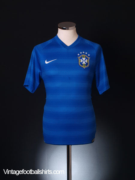 2014-15 Brazil Away Shirt S Football Shirt