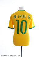 2014-15 Brazil Home Shirt Neymar Jr #10 M Football Shirt