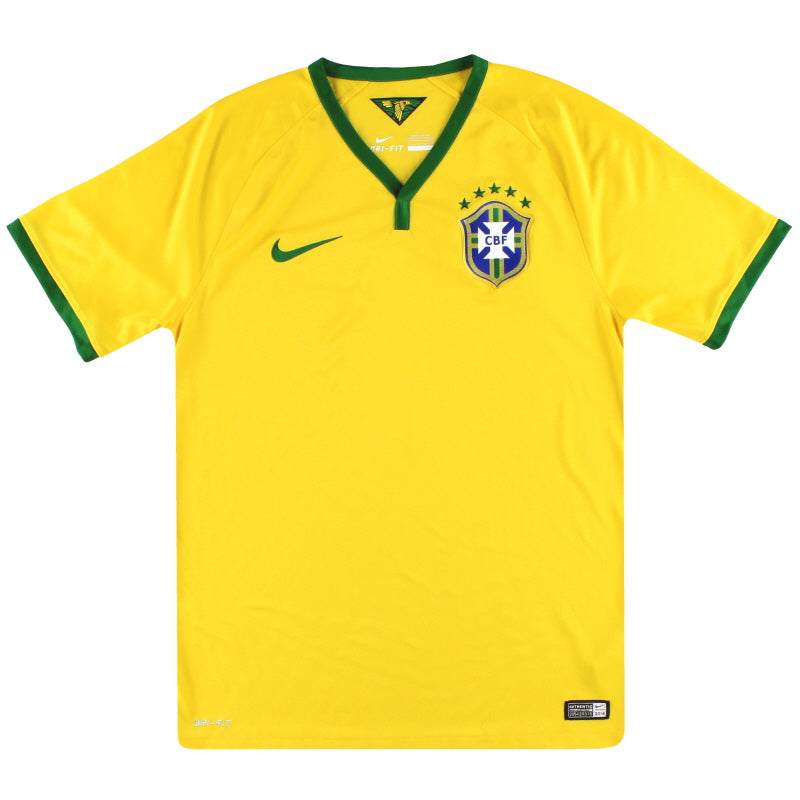 2014-15 Brazil Nike Home Shirt S Football Shirt