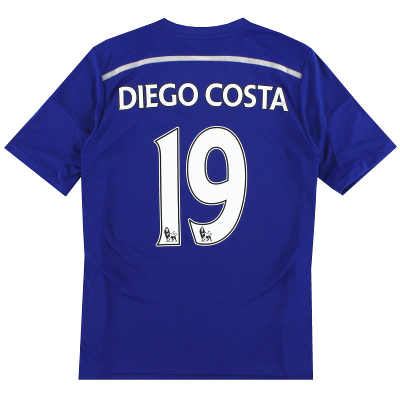 2014-15 Chelsea adidas Home Shirt Diego Costa #19 XL.Boys Football Shirt