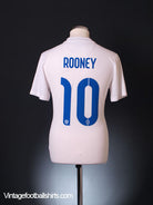 2014-15 England World Cup Home Shirt Rooney #10 S Football Shirt