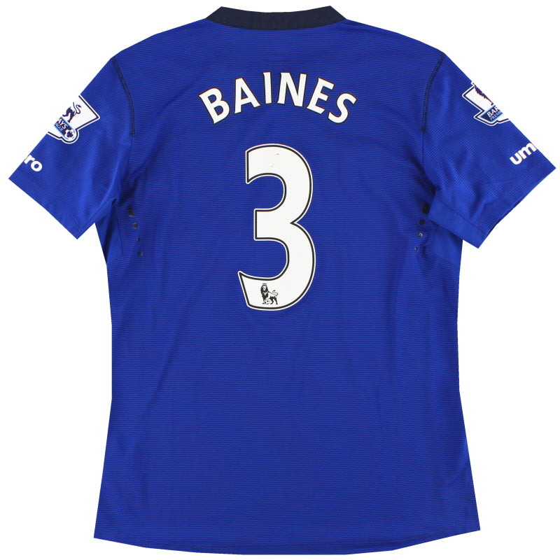 2014-15 Everton Umbro Home Shirt Baines #3 M Football Shirt