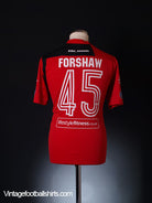 2014-15 Gap Connah's Quay Player Issue Home Shirt Forshaw #45 L Football Shirt