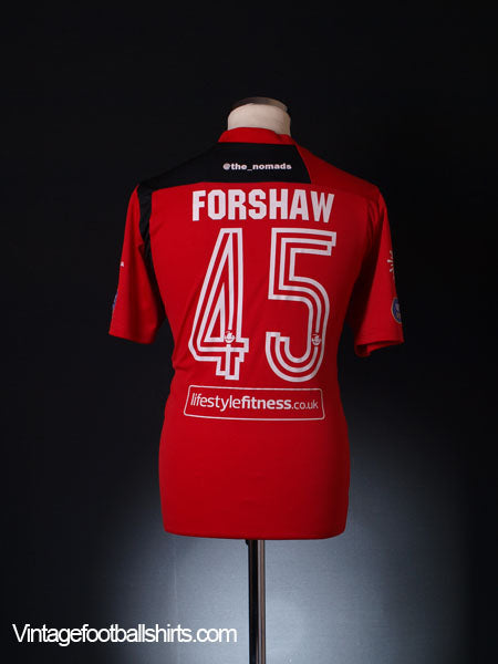 2014-15 Gap Connah's Quay Player Issue Home Shirt Forshaw #45 L Football Shirt