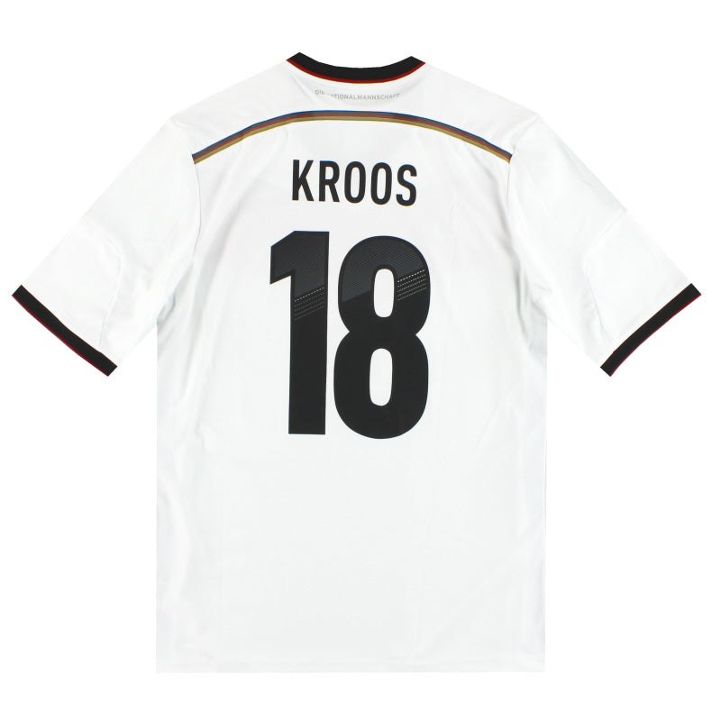2014-15 Germany adidas Home Shirt Kroos #18 L Football Shirt