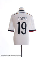 2014-15 Germany Home Shirt Gotze #19 L Football Shirt