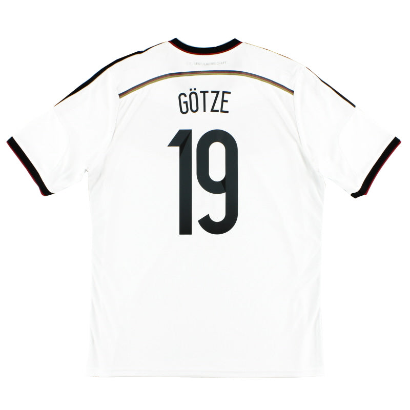 2014-15 Germany Home Shirt Gotze #19 *Mint* XL Football Shirt