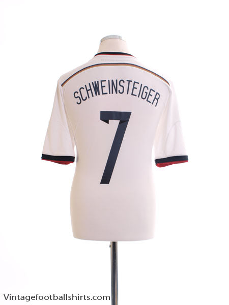2014-15 Germany Home Shirt Schweinsteiger #7 *Mint* M Football Shirt