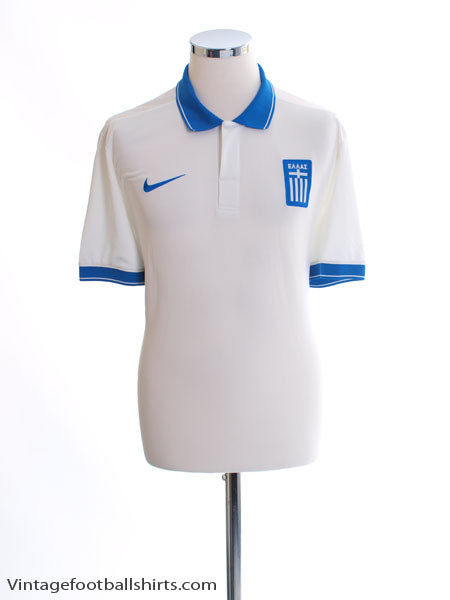 2014-15 Greece Player Issue Authentic Away Shirt L Football Shirt