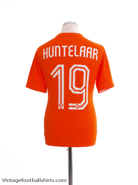 2014-15 Holland Home Shirt Huntelaar #19 S Football Shirt