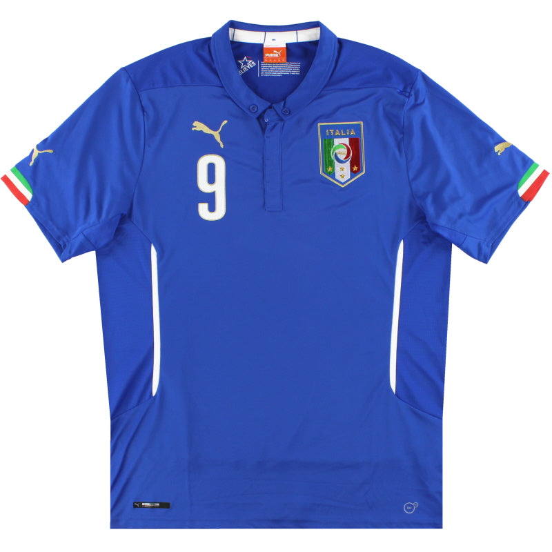 2014-15 Italy Puma Home Shirt Balotelli #9 XL 744288 | Vintage