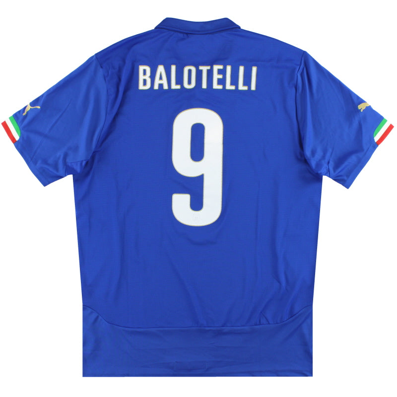 2014-15 Italy Puma Home Shirt Balotelli #9 S Football Shirt