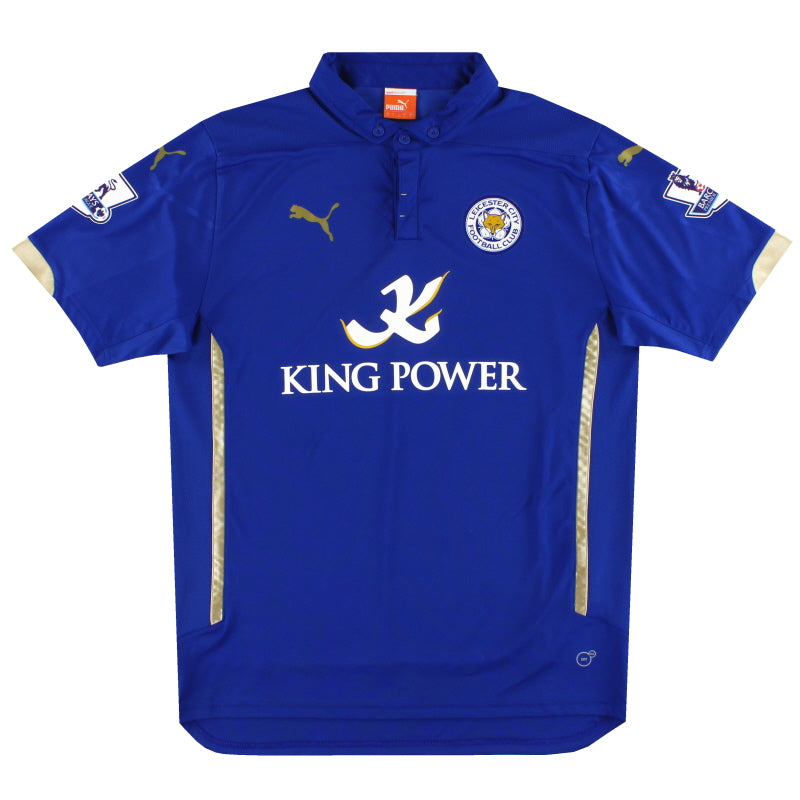 2014-15 Leicester Puma Home Shirt L Football Shirt
