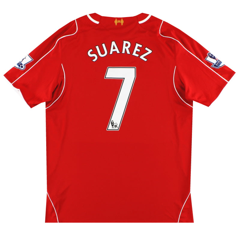 2014-15 Liverpool Warrior Home Shirt Suarez #7 *w/tags* L Football Shirt