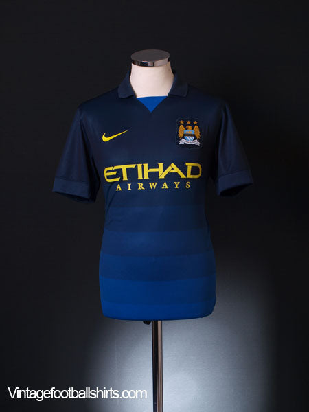 2014-15 Manchester City Away Shirt *Mint* S Football Shirt