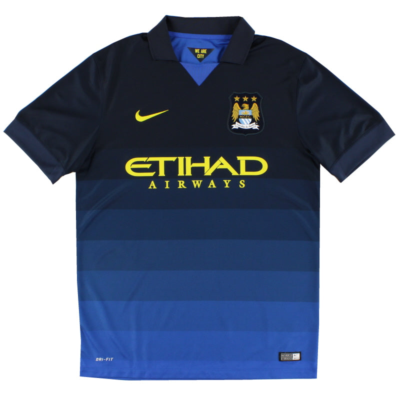 2014-15 Manchester City Away Shirt M Football Shirt