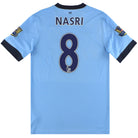 2014-15 Manchester City Nike Home Shirt Nasri #8 S Football Shirt