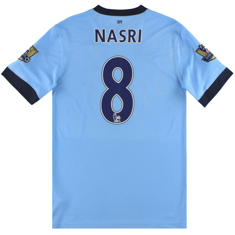 2014-15 Manchester City Nike Home Shirt Nasri #8 S Football Shirt