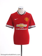 2014-15 Manchester United Home Shirt L Football Shirt