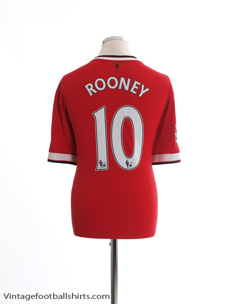 2014-15 Manchester United Home Shirt Rooney #10 XL Football Shirt