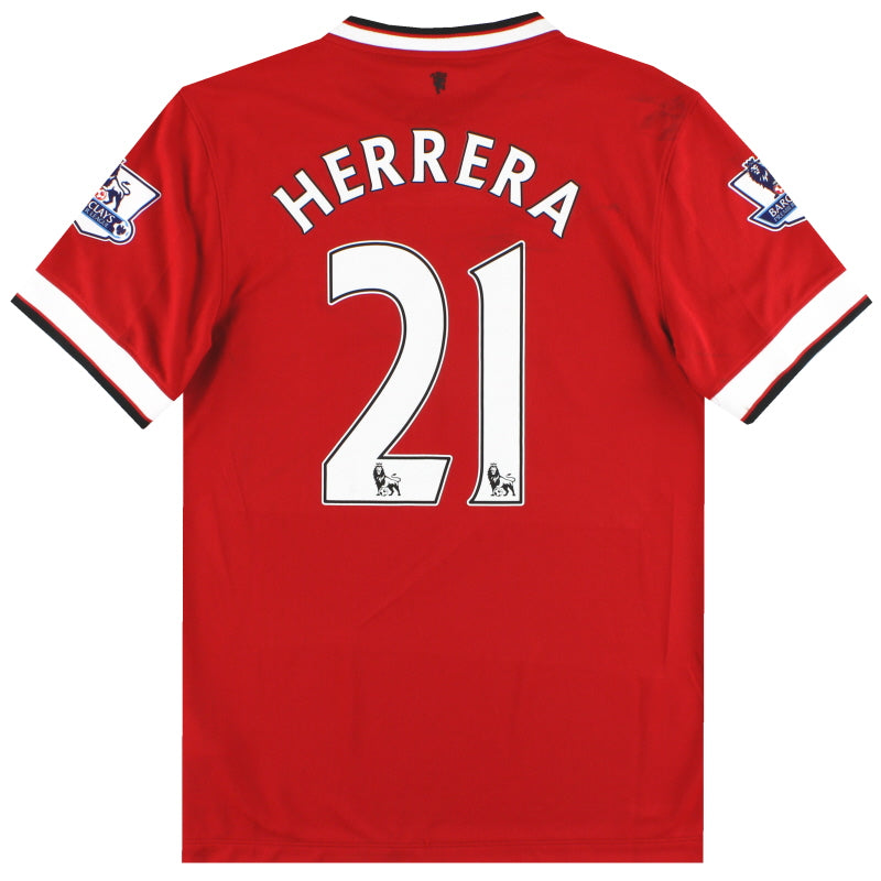 2014-15 Manchester United Nike Home Shirt Herrera #21 *w/tags* S Football Shirt