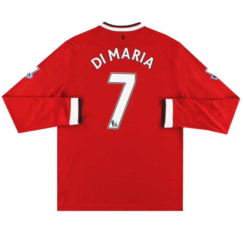 2014-15 Manchester United Nike Home Shirt L/S Di Maria #7 L Football Shirt