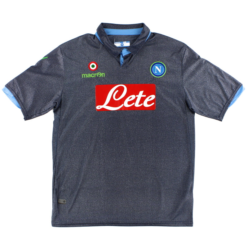 2014-15 Napoli Away Shirt *Mint* L Football Shirt
