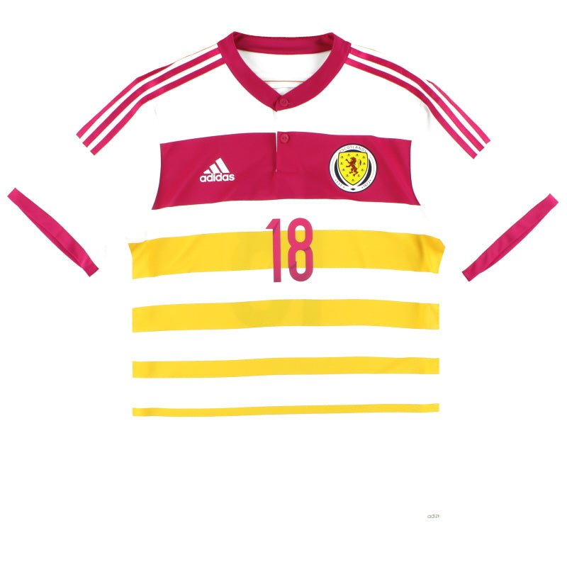 2014-15 Scotland adidas Player Issue adizero Away Shirt #18 *As New* Football Shirt