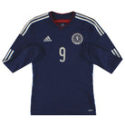 2014-15 Scotland adidas adizero Player Issue Home Shirt L/S #9 *As New* S Football Shirt