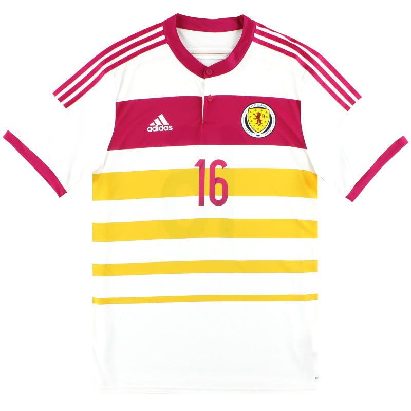 2014-15 Scotland adidas Player Issue adizero Away Shirt #16 *As New* Football Shirt