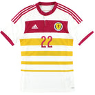 2014-15 Scotland adidas Player Issue adizero Away Shirt #22 *As New* S Football Shirt