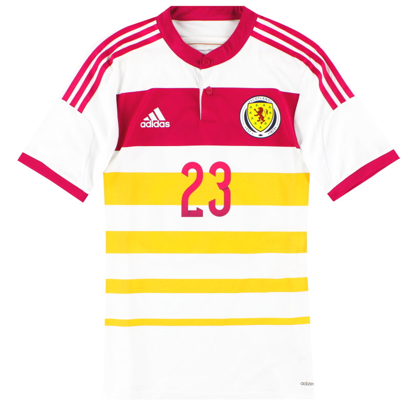 2014-15 Scotland adidas Player Issue adizero Away Shirt #23 *As New* S Football Shirt