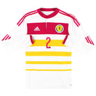 2014-15 Scotland adidas Player Issue adizero Away Shirt #2 L/S M Football Shirt