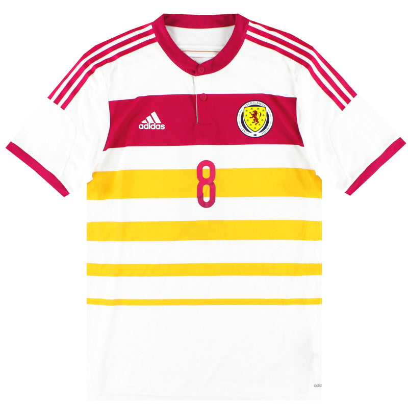 2014-15 Scotland adidas Player Issue adizero Away Shirt #8 *As New* XL Football Shirt