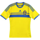 2014-15 Sweden adidas Home Shirt S Football Shirt