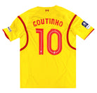 2014-15 Liverpool Warrior Away Shirt Coutinho #10 *Mint* L