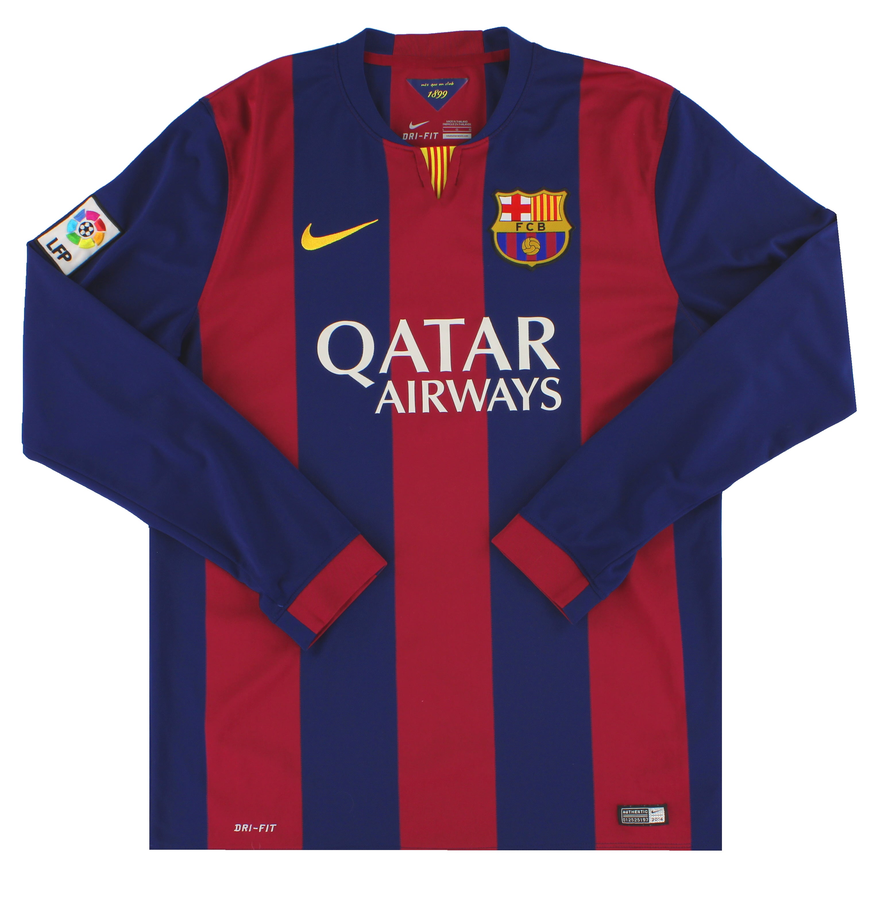 2014-15 Barcelona Nike Home Football Shirt L/S L