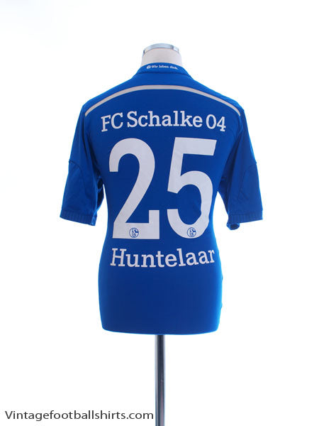 2014-16 Schalke Home Shirt Huntelaar #25 *Mint* M Football Shirt