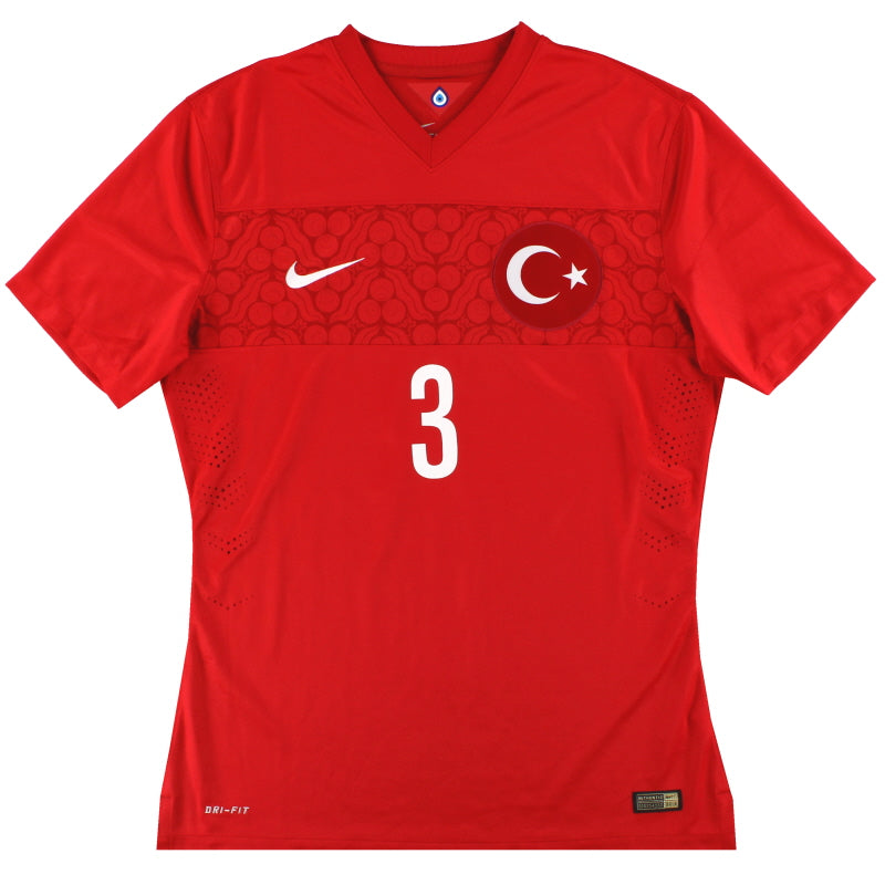 2014-16 Turkey Nike Player Issue Home Shirt #3 *As New* L Football Shirt