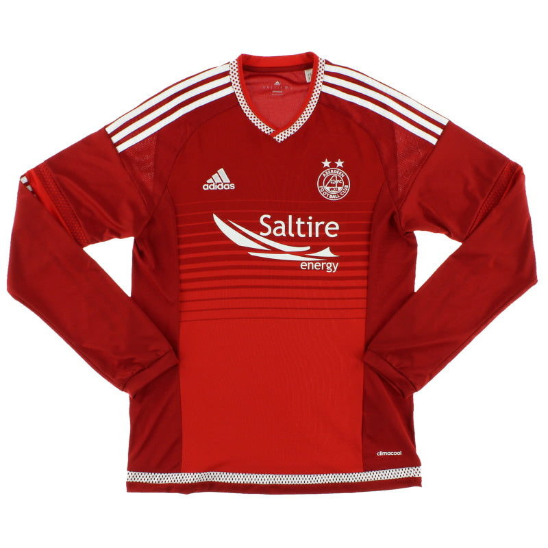 2015-16 Aberdeen Home Shirt L/S S Football Shirt