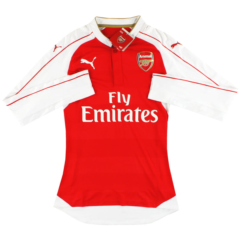 2015-16 Arsenal Puma Player Issue Authenic Home Shirt L/S *w/tags* M Football Shirt