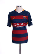 2015-16 Barcelona Authentic Home Shirt L Football Shirt