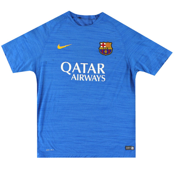 2015-16 Barcelona Nike Training Shirt L 706531-436 | Vintage